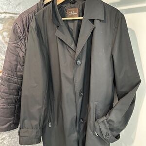 Cole Haan Raincoat with thermal insert-can be used separately! Medium, Black